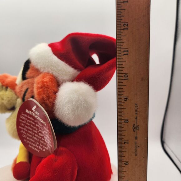 2001 Disney Store Tigger Drummer Plush 11.5" Musical Motion Activated Christmas - Picture 14 of 16